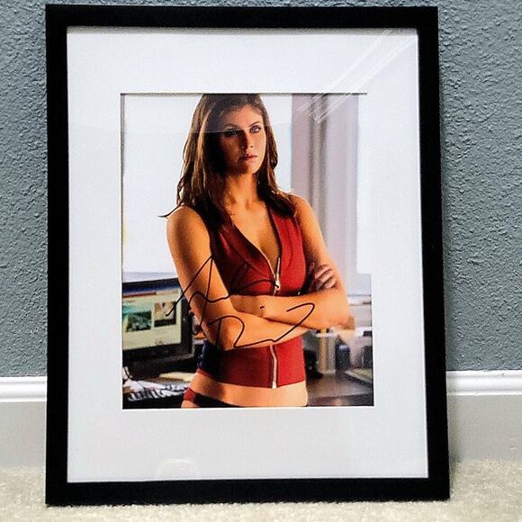 Alexandra Daddario Autographed 11X14 Framed & Matted with COA Actress Baywatch